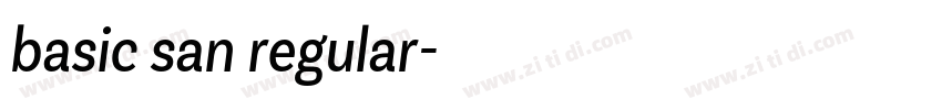 basic san regular字体转换